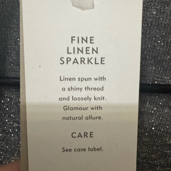 Eileen Fisher Linen Blend Metallic Shrug Size Small - Picture 4 of 5